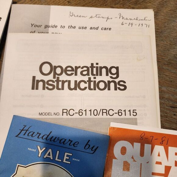 Vintage Ephemera Lot Product Manuels Advertising Instruction 50's 60's 70's 80's - Picture 5 of 16